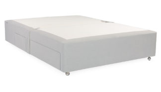 An Image of Heal's Heal's Deep Divan Double Cotton Cloud 2 Footend Drawers