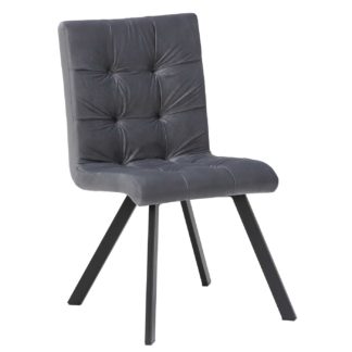 An Image of Arlo Buttoned Velvet Dining Chair