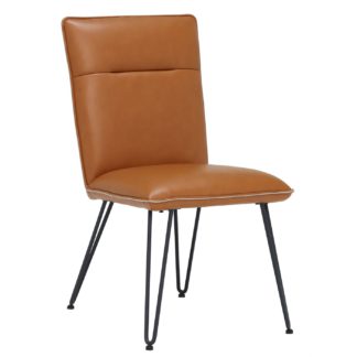 An Image of Bron Dining Chair, Cognac