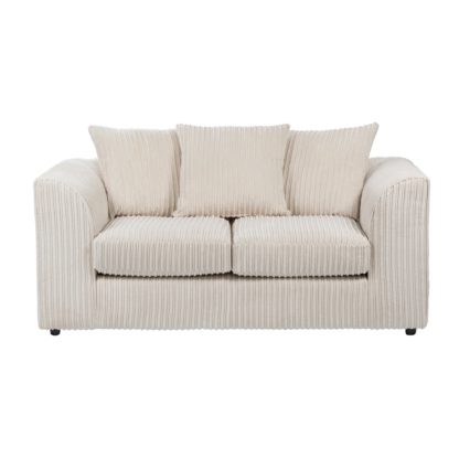 An Image of Blake Jumbo Cord 2 Seater Sofa Black