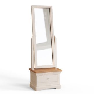 An Image of Winchester Cheval Mirror With Silver Birch Storage Cabinet
