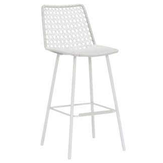 An Image of Faro Garden Bar Stool, Stone