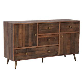 An Image of Modi Reclaimed Wood 4 Drawer 2 Door Sideboard