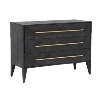 An Image of Onyx 3 Drawer Wide Chest