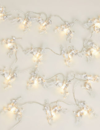 An Image of M&S Warm White Reindeer Light Up Garland