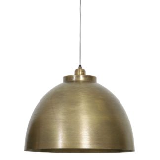 An Image of Brass Dome Pendant, Brushed Brass