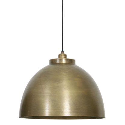 An Image of Brass Dome Pendant, Brushed Brass