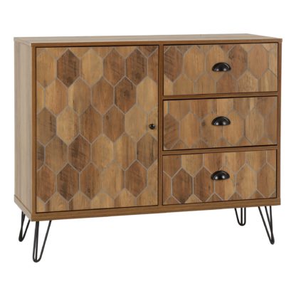 An Image of Ottawa Sideboard Mid Oak (Brown)