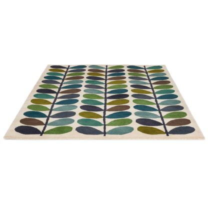 An Image of Orla Kiely Multi Stem Kingfisher Rug