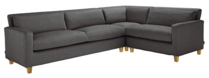 An Image of Habitat Chester Left Corner Fabric Sofa - Grey