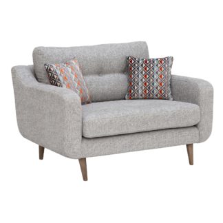 An Image of Myers Snuggle Chair, Barona Silver