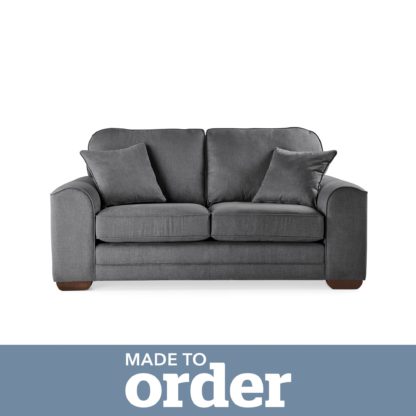 1afc79420366c24d7e95147d3ec5c8e0031f48702bb79e49abec210502f5cfdd.jpg An Image of Morello 2 Seater Sofa Brushed Plain Fabric Brushed Plain Cobalt