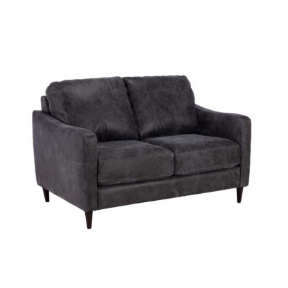 An Image of New Vincenzo Leather Loveseat