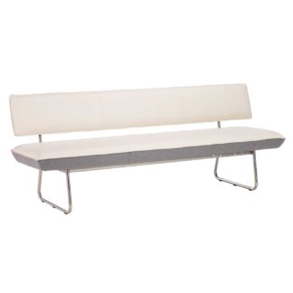 An Image of Felser 220cm Bench, Sand And Grey