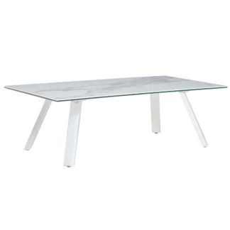An Image of Ginostra Coffee Table, White Marble