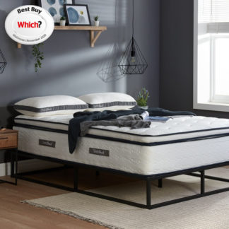An Image of SleepSoul Space 2000 Pocket Spring Pillowtop Mattress - 4ft6 Double (135 x 190 cm)