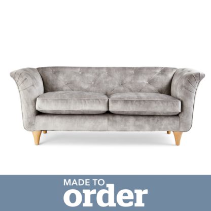 1f7823e229eba5ff8612a7463dc80f3860ea65aee656e97e8e889b34c750ab30.jpg An Image of Jaipur 2 Seater Sofa Slub Velvet Slub Velvet Forest Green