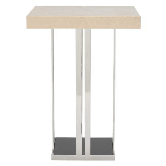 An Image of Elba Square Bar Table, Marble
