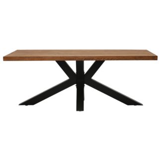 An Image of Navarro Star Dining Table, Dark Oak