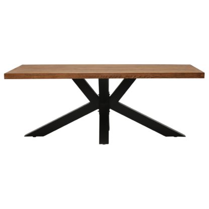 An Image of Navarro Star Dining Table, Dark Oak