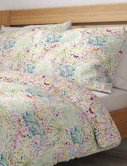 An Image of M&S Pure Cotton Bird & Butterfly Bedding Set