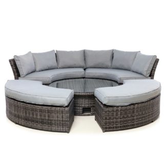 An Image of Valencia Lifestyle Garden Suite in Grey Weave with Grey Fabric