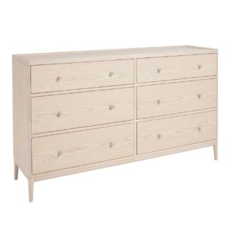 An Image of Ercol Salina 6 Drawer Wide Chest