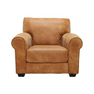 An Image of New Houston Leather Armchair