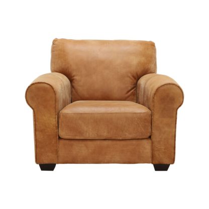 An Image of New Houston Leather Armchair