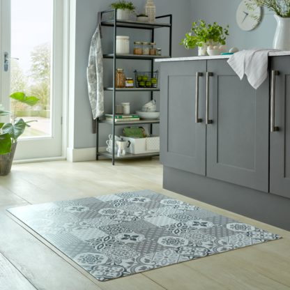 An Image of Purity Tile Vinyl Mat Grey