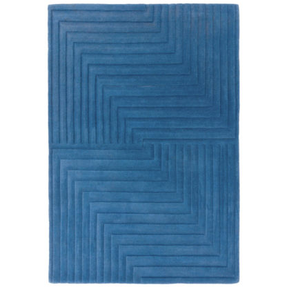 An Image of Form Rug, Blue