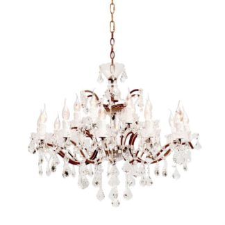 An Image of Timothy Oulton Crystal Medium Chandelier, Crystal