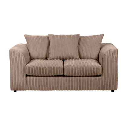 An Image of Blake Jumbo Cord 2 Seater Sofa Black