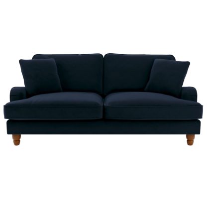 An Image of Beatrice Velvet 3 Seater Sofa Bed Peacock
