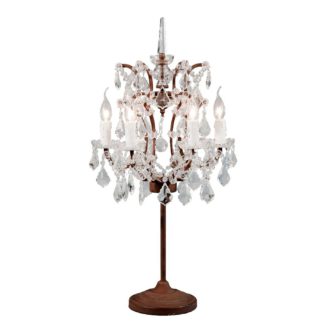 An Image of Timothy Oulton Crystal Table Lamp, Antique Rust