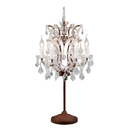 An Image of Timothy Oulton Crystal Table Lamp, Antique Rust