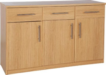 An Image of Argos Home Anderson 3 Dr and 3 Drawer Sideboard - Oak Effect