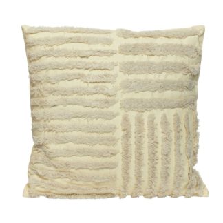 An Image of Cream Striped Cushion