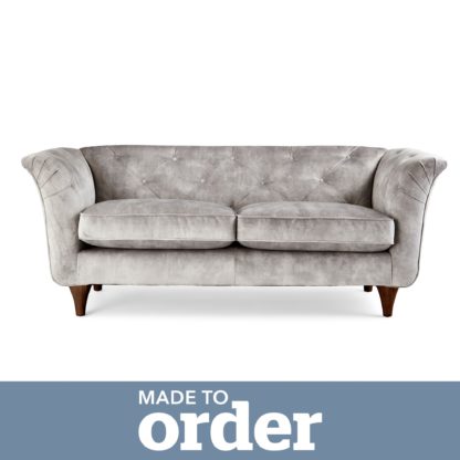 2a29fe255df8d2b86d2b34a894e722756ec795830c1853238bfa0173e1ded3f2.jpg An Image of Jaipur 2 Seater Sofa Slub Velvet Slub Velvet Forest Green