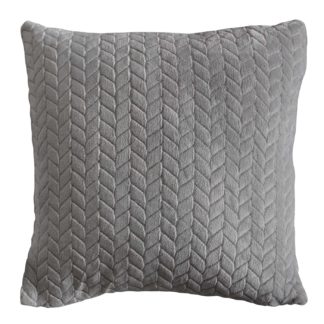 An Image of Silver Chevron Cushion