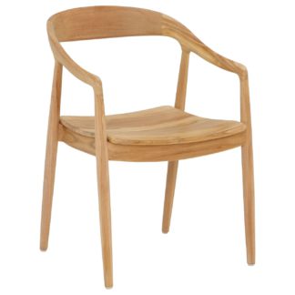 An Image of Semeru Teak Dining Chair with Arms