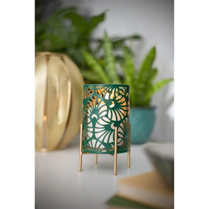 An Image of Decotropic Green Metal Garden Lantern