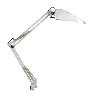 An Image of Argos Home Magnifier Swing Arm Desk Lamp - Silver
