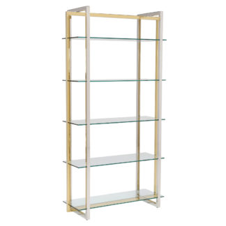 An Image of Escher Glass Shelving Unit