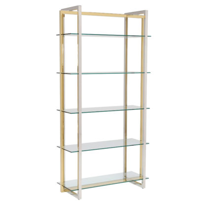 An Image of Escher Glass Shelving Unit