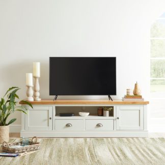 An Image of Compton Ivory Extra Wide TV Stand Ivory