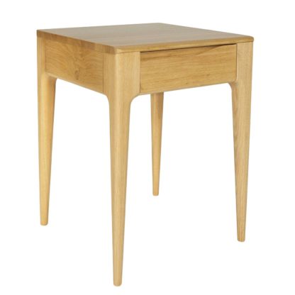 An Image of Ercol Romana 1 Drawer Lamp Table, Oak