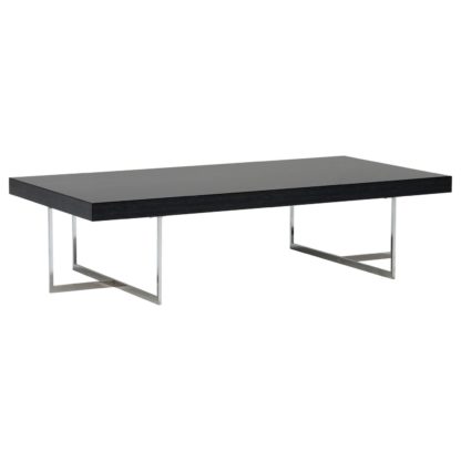 An Image of Borgia Rectangular Coffee Table, Grey Highgloss