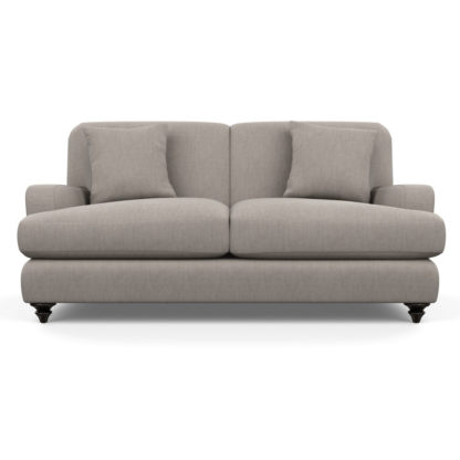 An Image of Heal's Hampstead 3 Seater Sofa Broad Weave Lagoon Black Feet