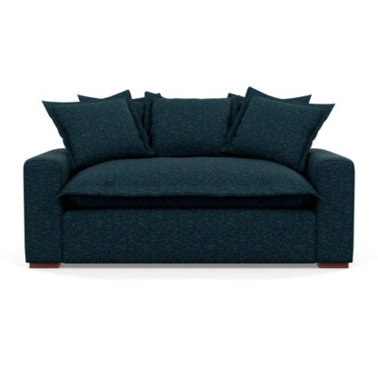 An Image of Heal's Brompton 2 Seater Sofa Brecon Charcoal Black Feet